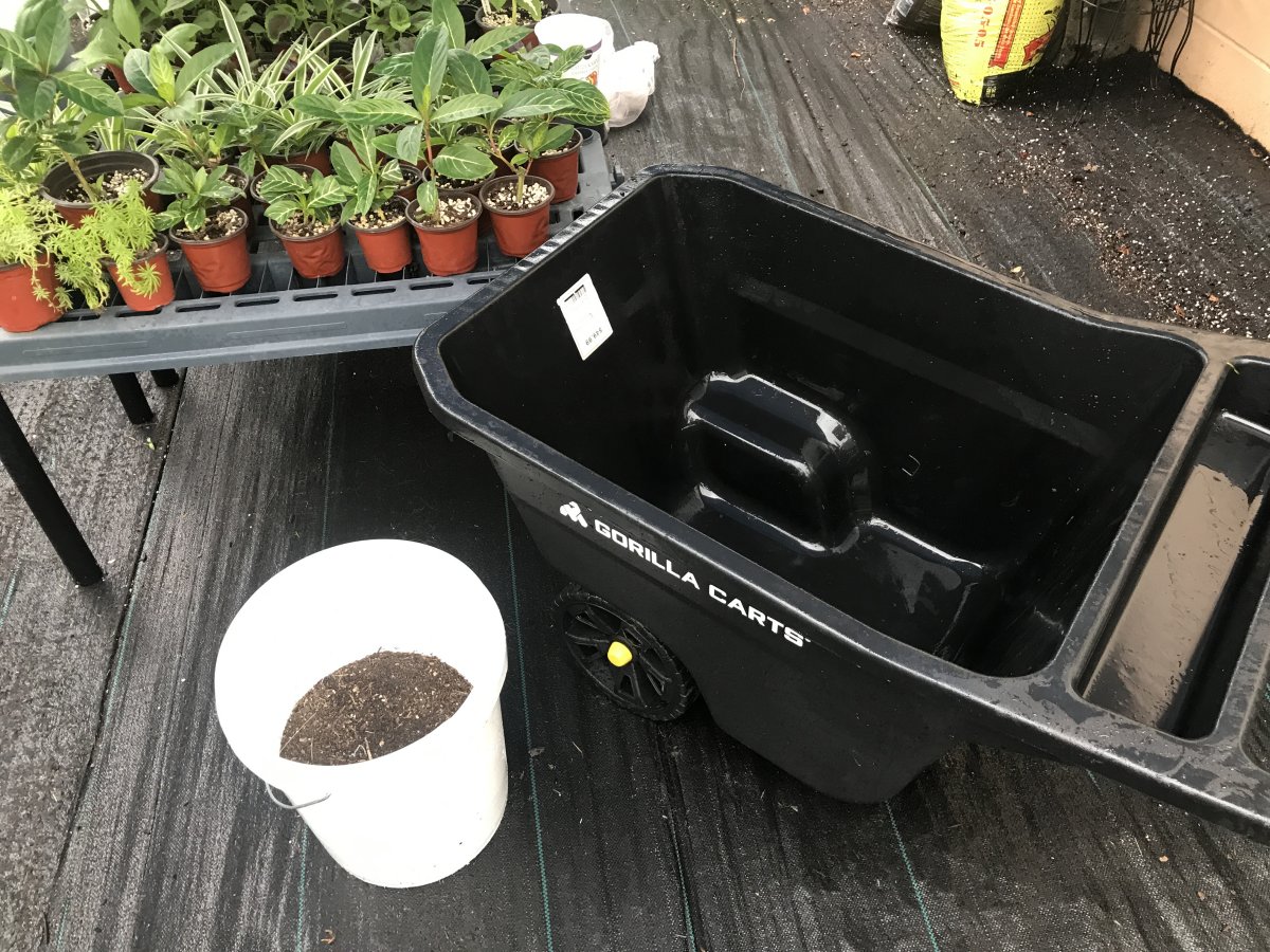 making your own potting soil
