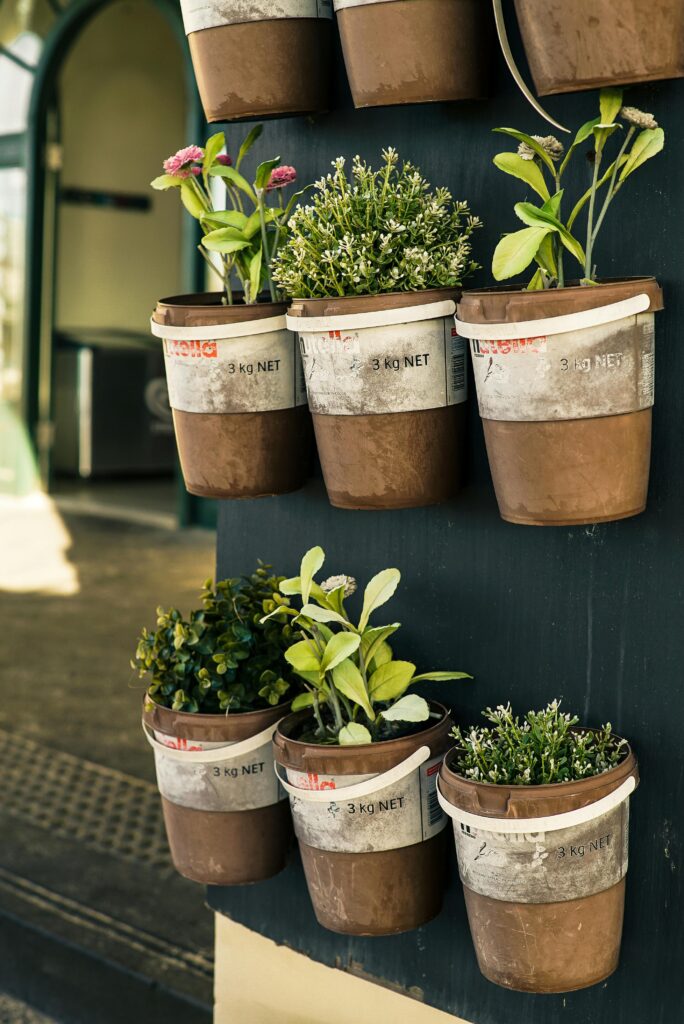 Drought-tolerant Vertical Container Garden
